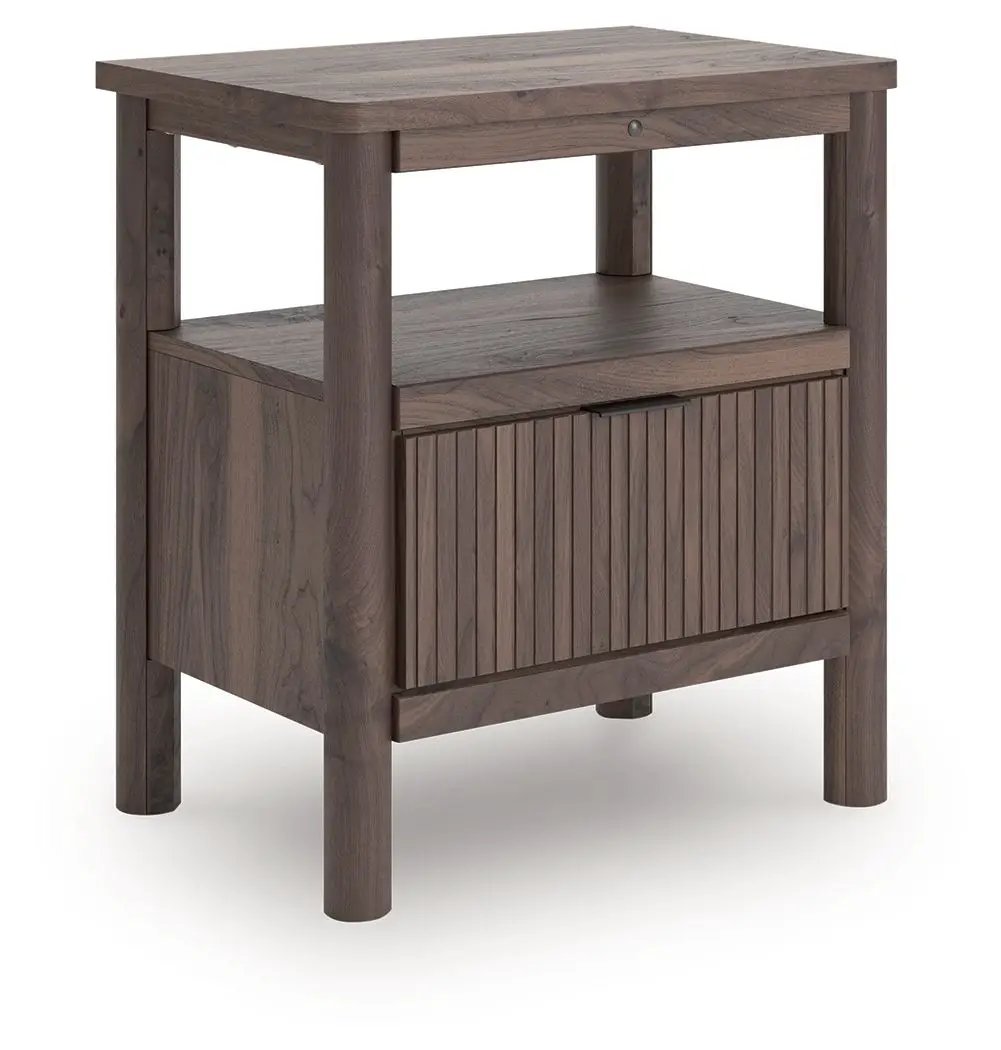 Pamytta - One Drawer Night Stand - Brown by Unique Piece Furniture