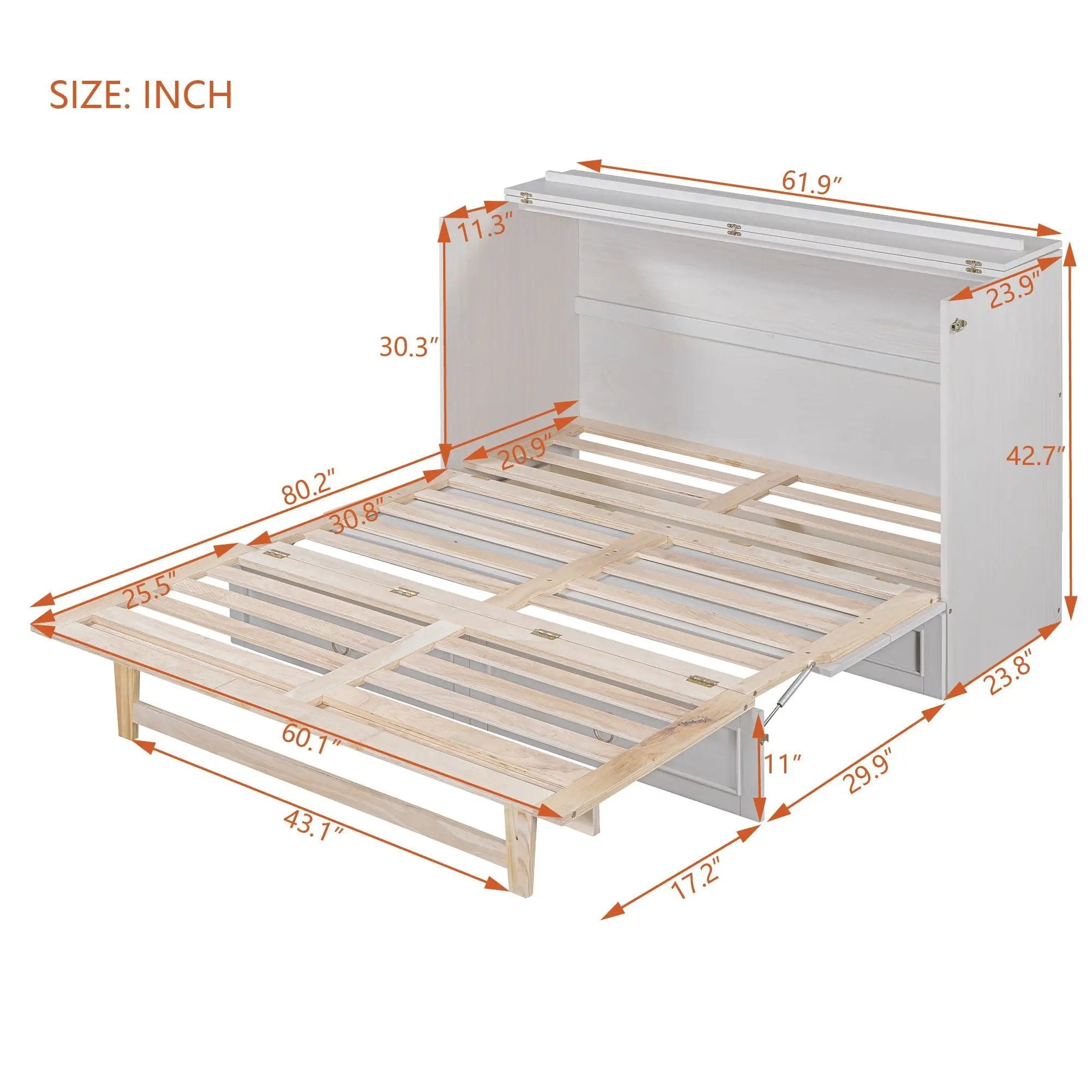 Murphy Bed With Large Drawers And Stylish Design by HouseOfZazla