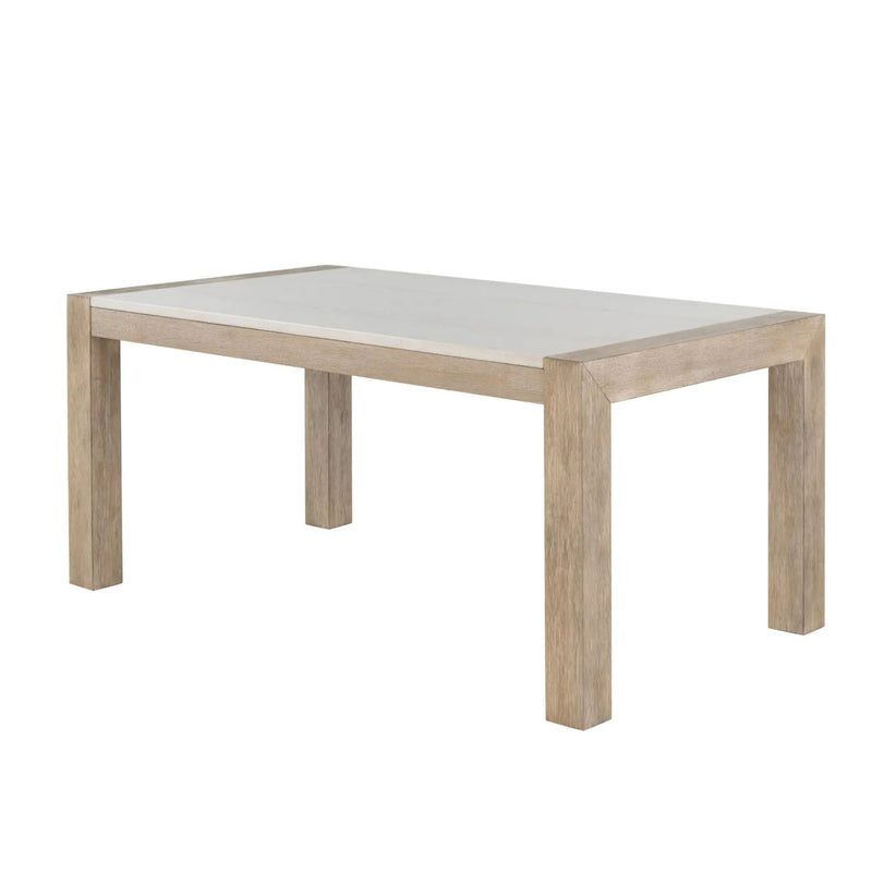 Vanilla - Real Marble Dining Table - Beige / Light Natural by Unique Piece Furniture