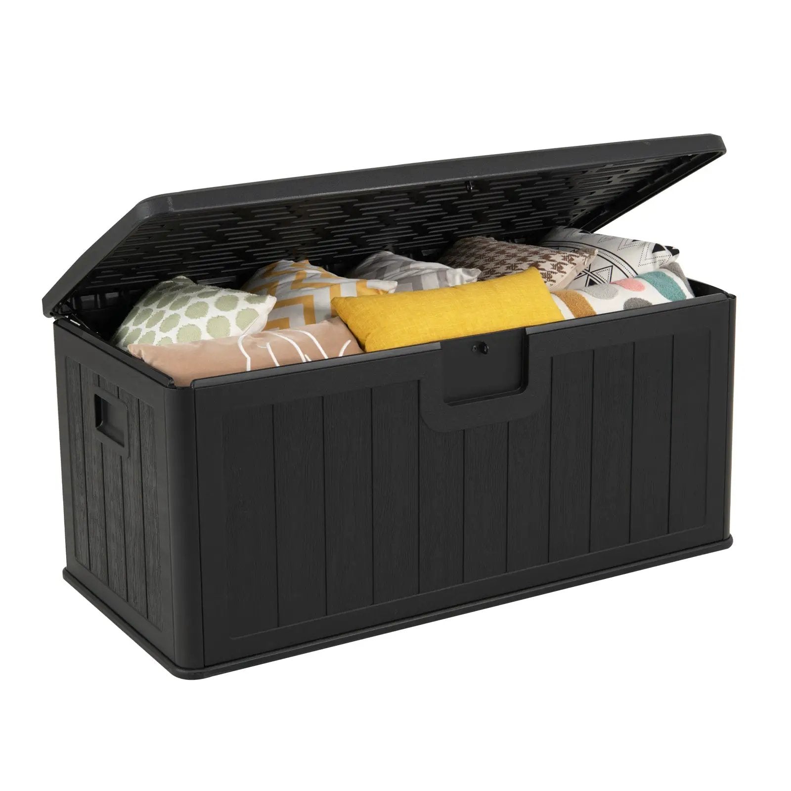 100 Gallon Large Deck Box with Lockable Lid for Patio by DirectDeals