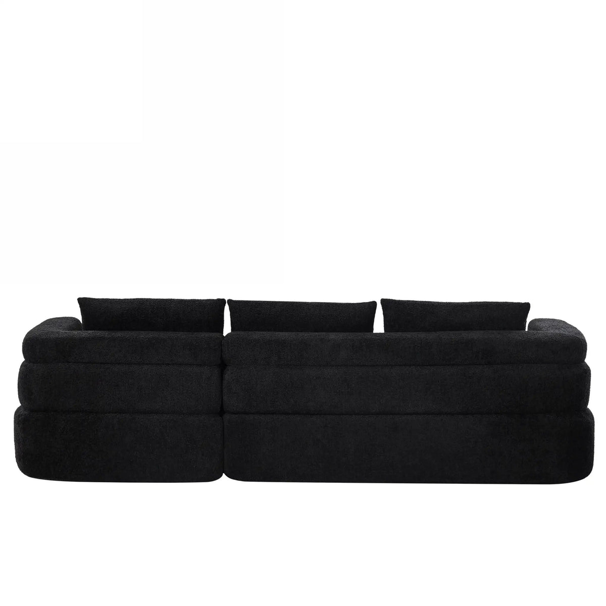 106" L-Shape Sectional Sofas (Black) by HouseOfZazla