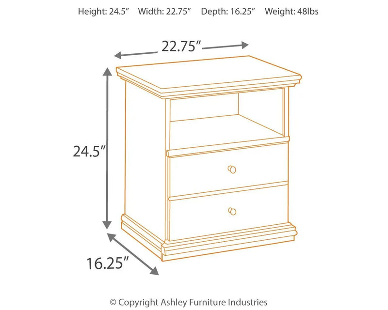 Maribel - One Drawer Night Stand - Black by Unique Piece Furniture