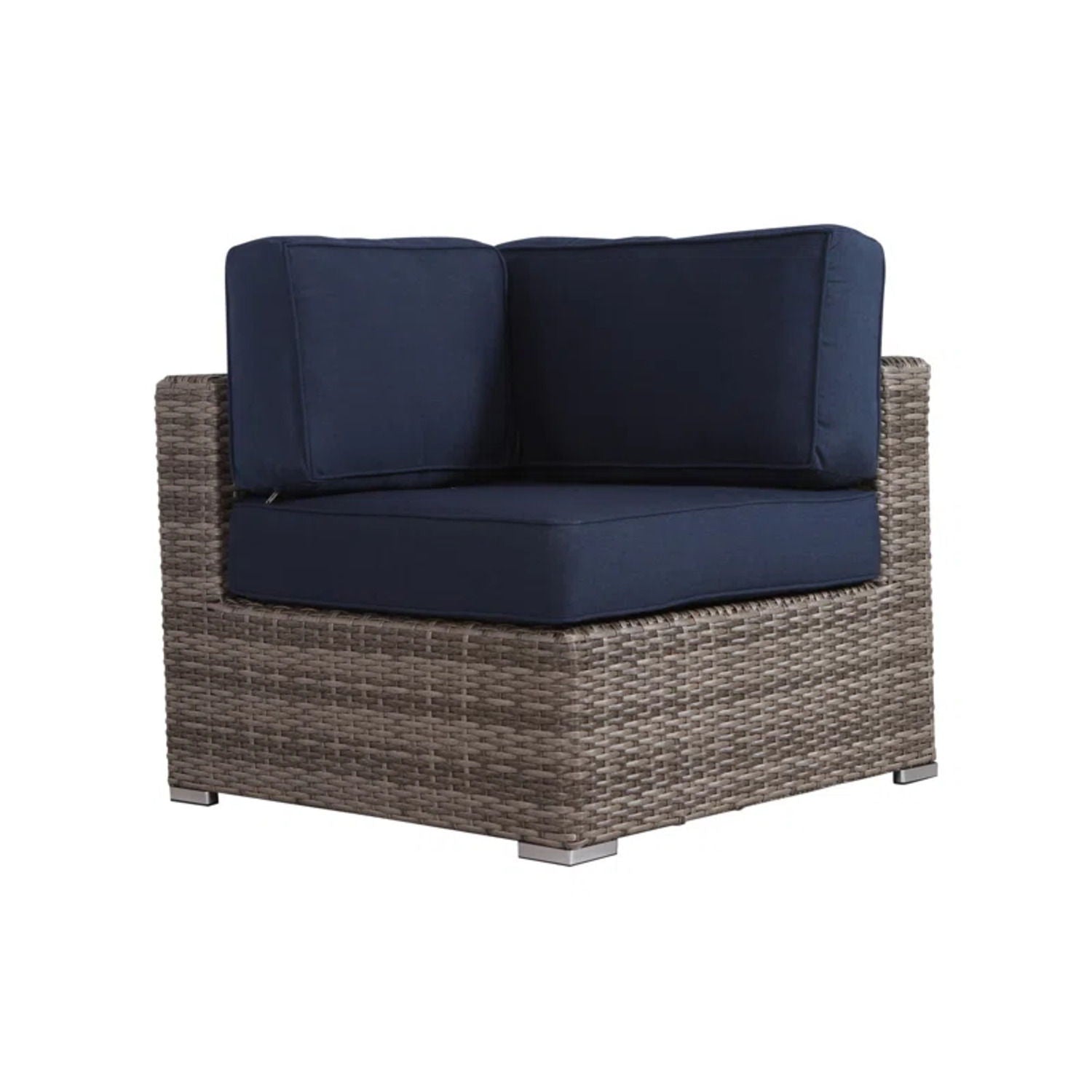 Wicker Sectional Sofa With Cushions And Table by HouseOfZazla