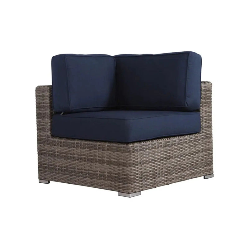 Wicker Sectional Sofa With Cushions And Table by HouseOfZazla