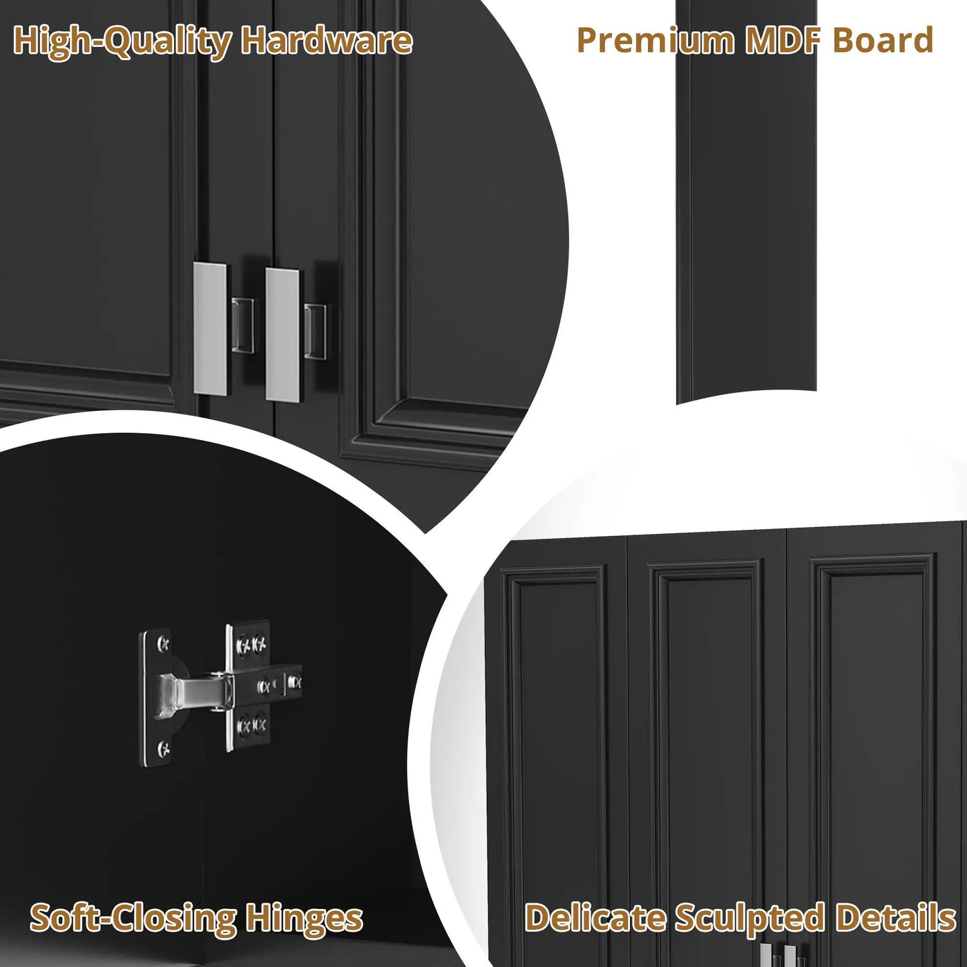 Wall Mounted Bathroom Cabinet With 5 Adjustable Shelves by HouseOfZazla