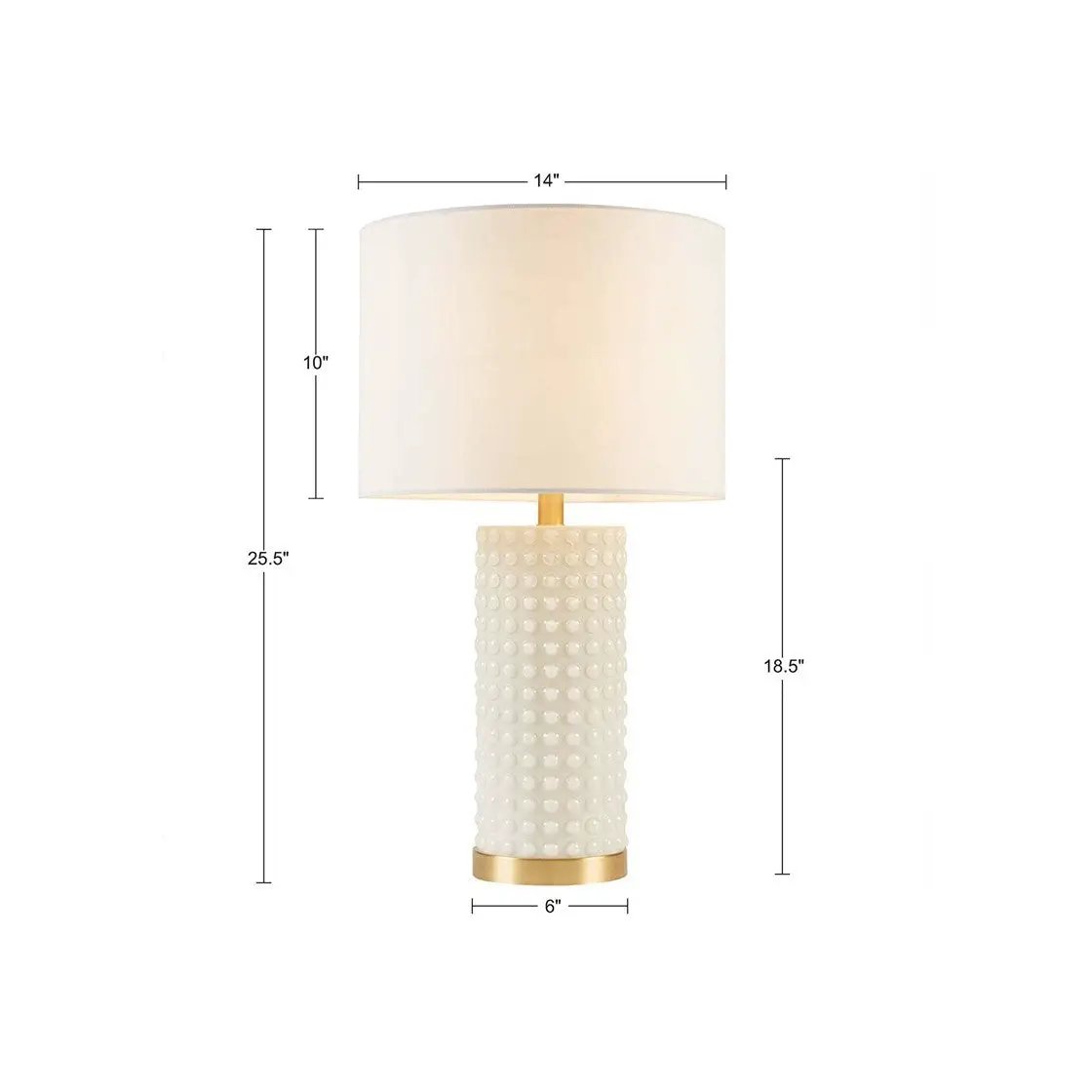 Textured Dot Table Lamp by HouseOfZazla