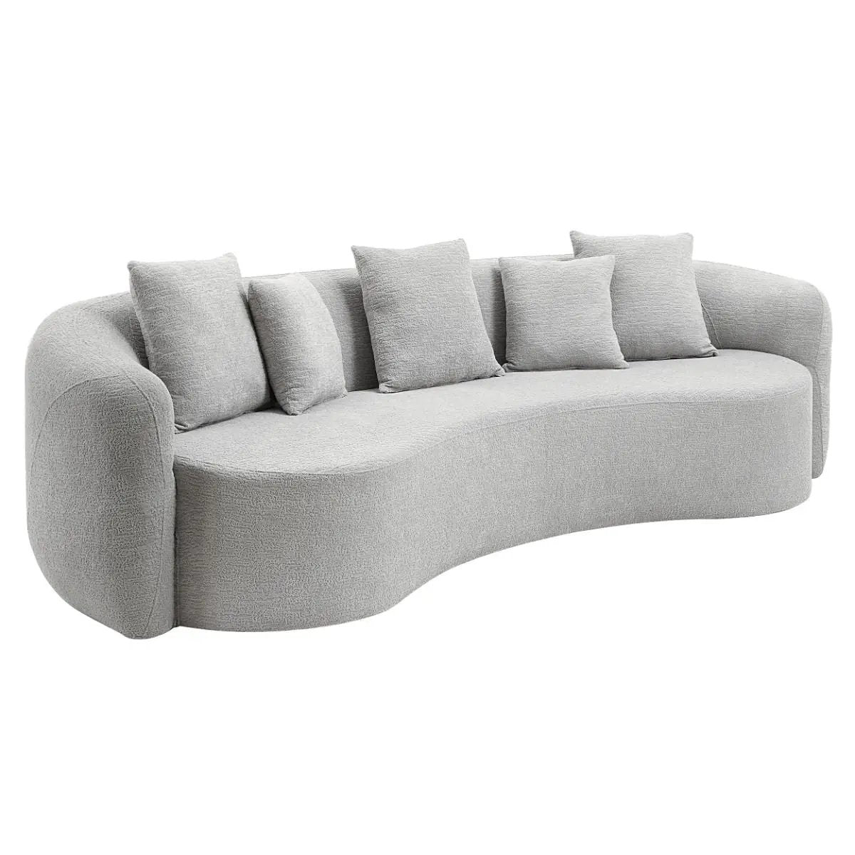 Barasa - Oversize Sofa With 5 Pillows - Gray by Unique Piece Furniture