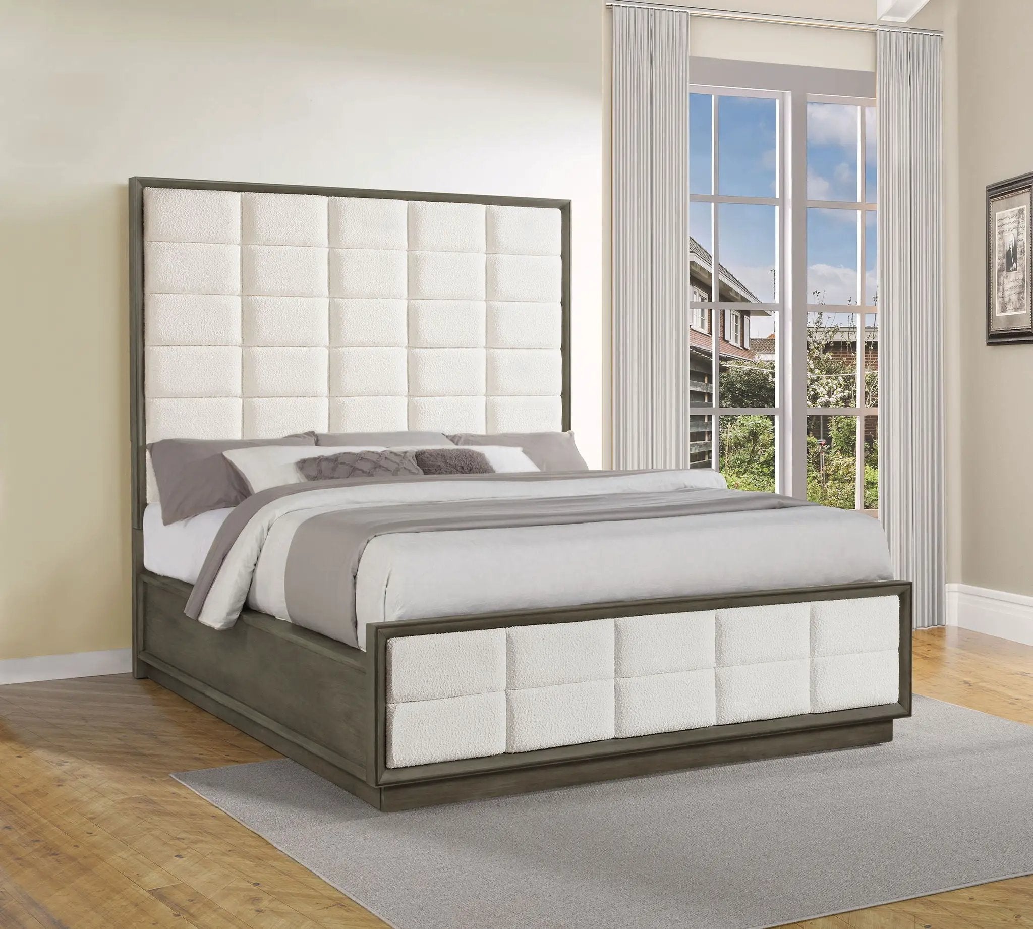 Durango 80-inch California King Panel Bed Taupe Oak by Unique Piece Furniture