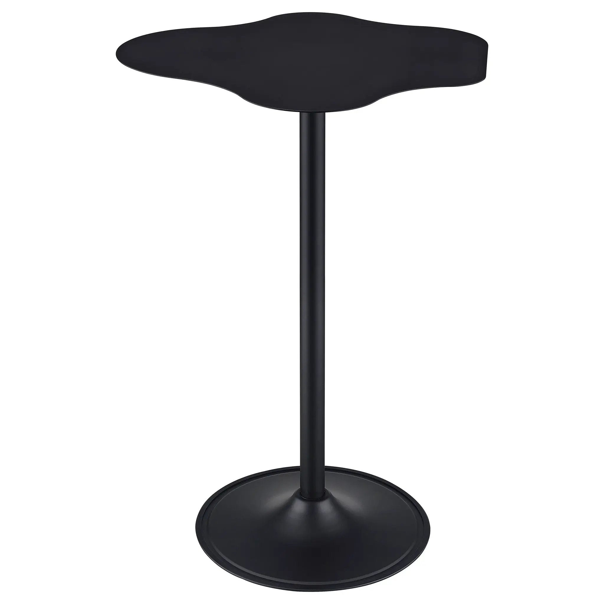 Keanu Curved 29-inch Cloud-Shaped Bistro Bar Table Black by Unique Piece Furniture