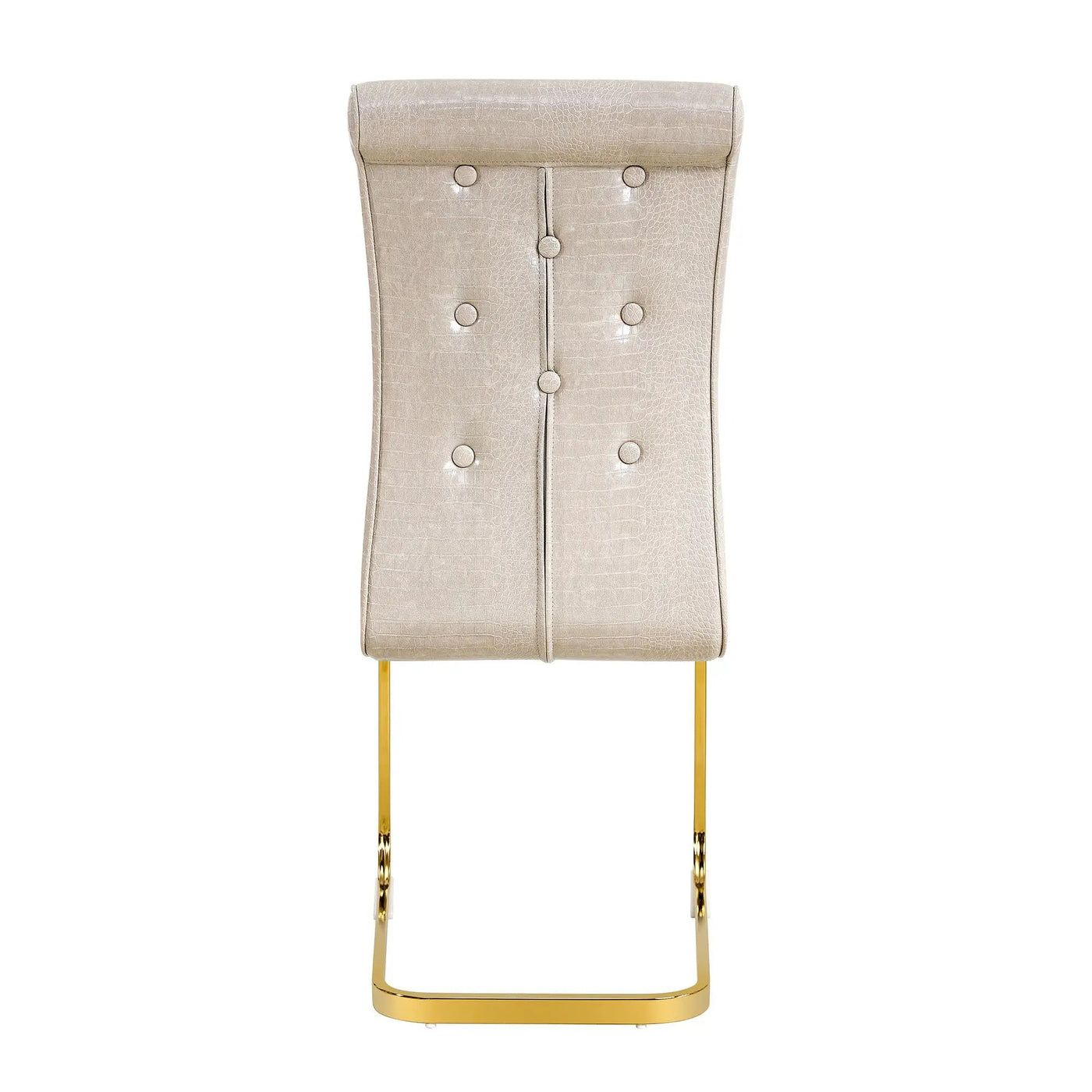 Elegant Design Alligator Skin Upholstered Dining Chairs by HouseOfZazla