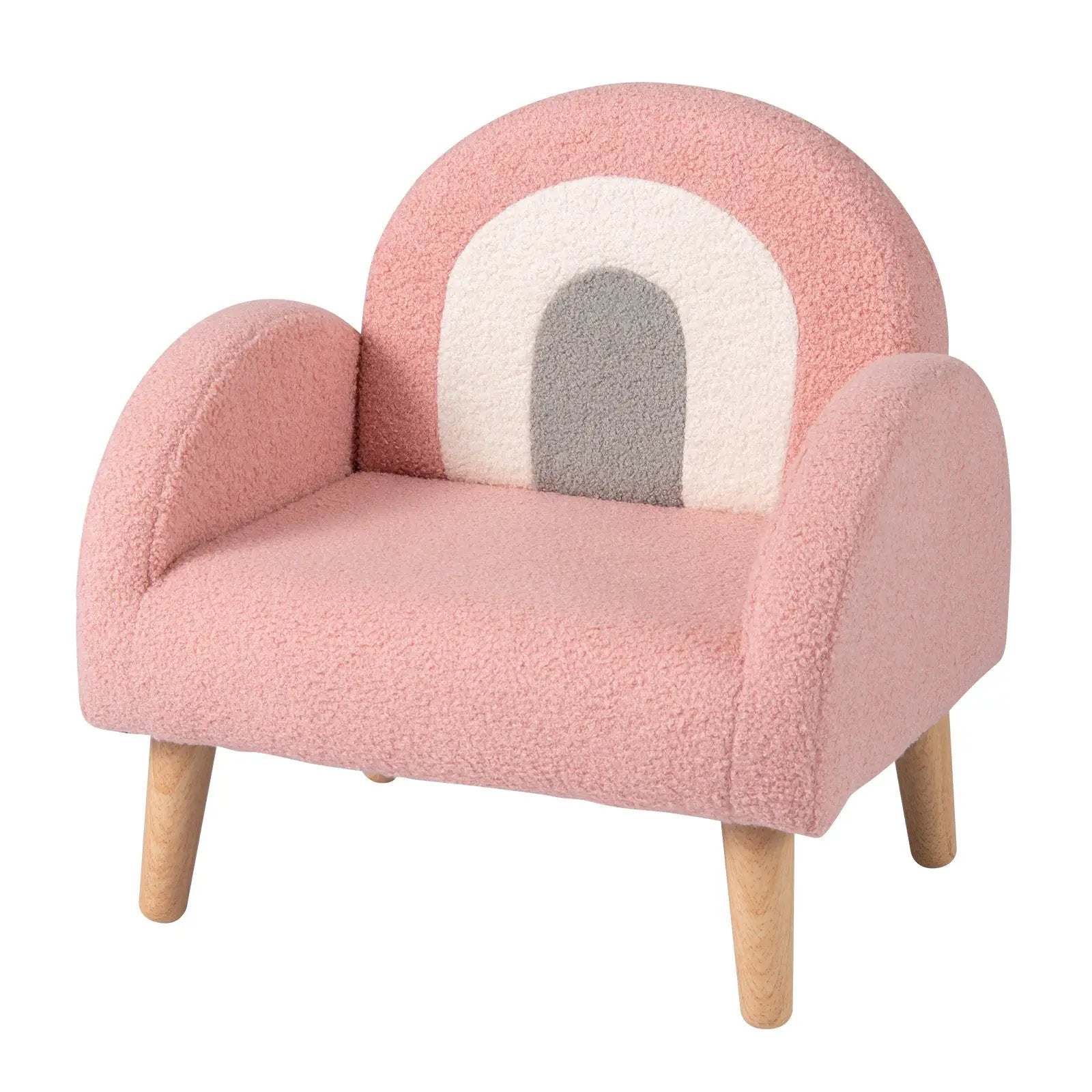 Kids Armchair with Comfy Backrest and Armrests-Pink by DirectDeals