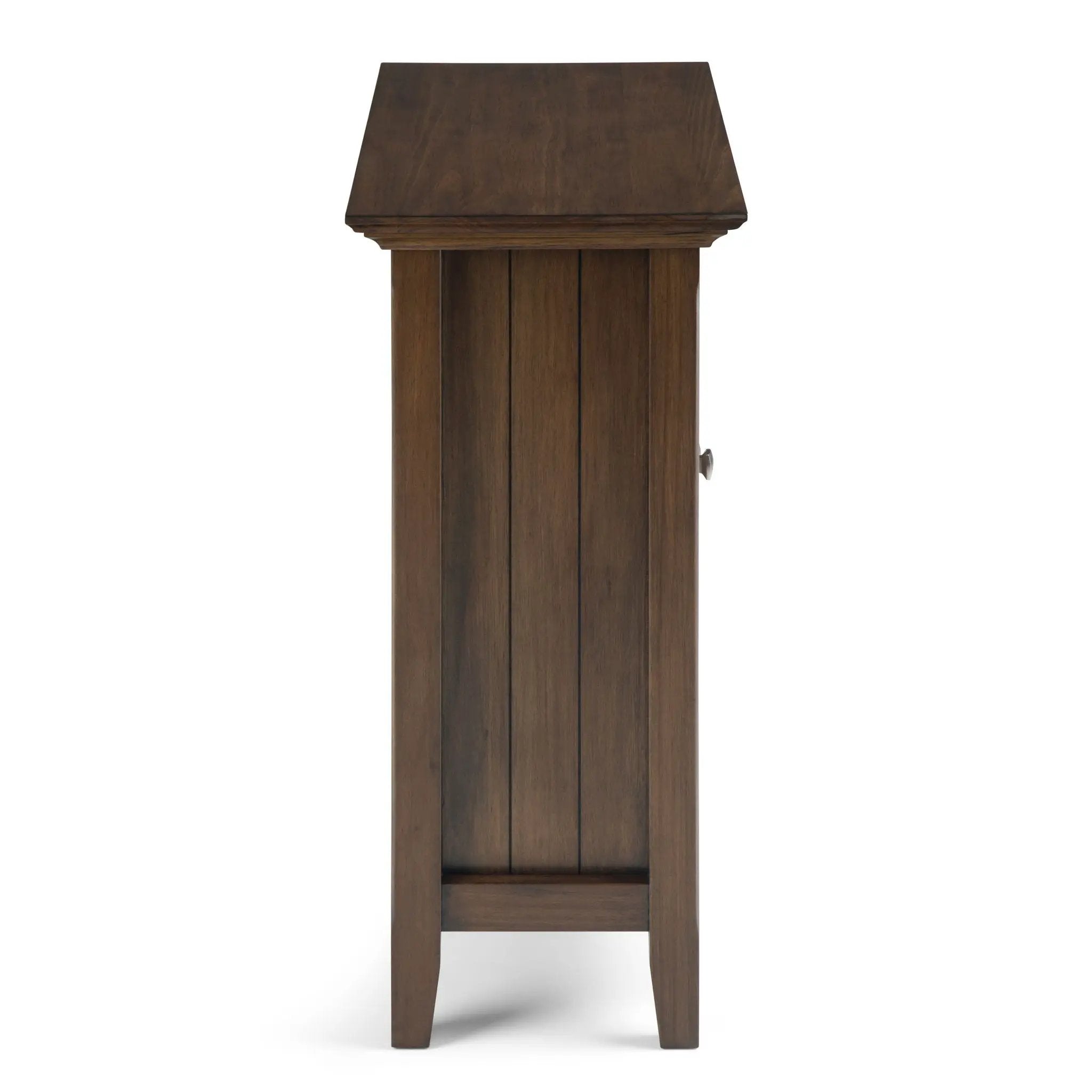 Bedford - Low Storage Media Cabinet - Rustic Natural Aged Brown by HouseOfZazla