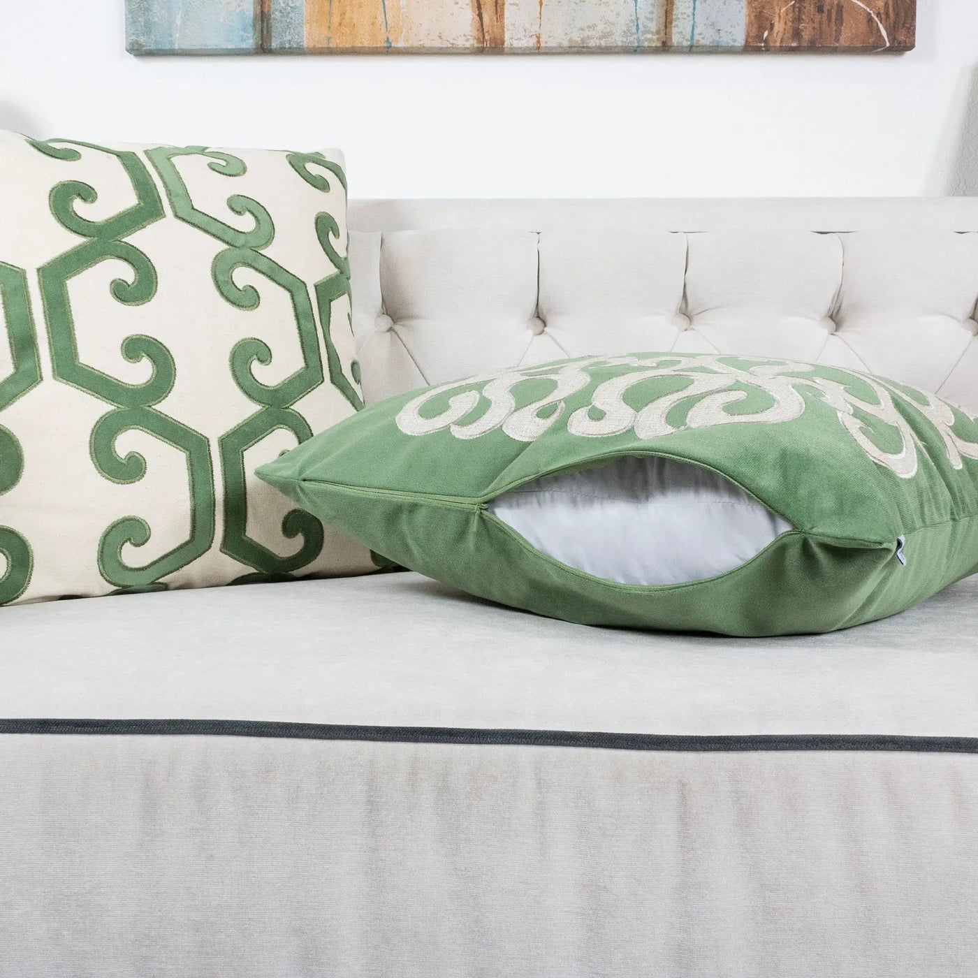 Dora - Pillow Cover With Matching Back by HouseOfZazla