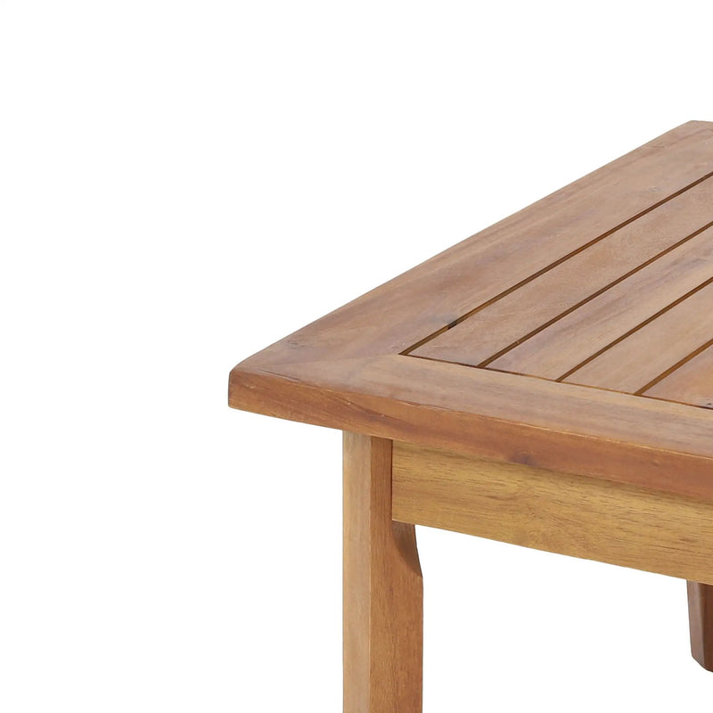 Bianca - Outdoor 3 Seater Sofa Chat Set With Ottoman - Teak by HouseOfZazla
