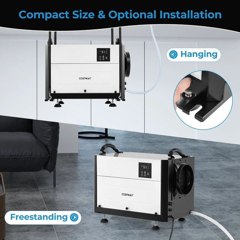 124 Pint Crawl Space Dehumidifier with 3 Modes and 24H Timer by DirectDeals