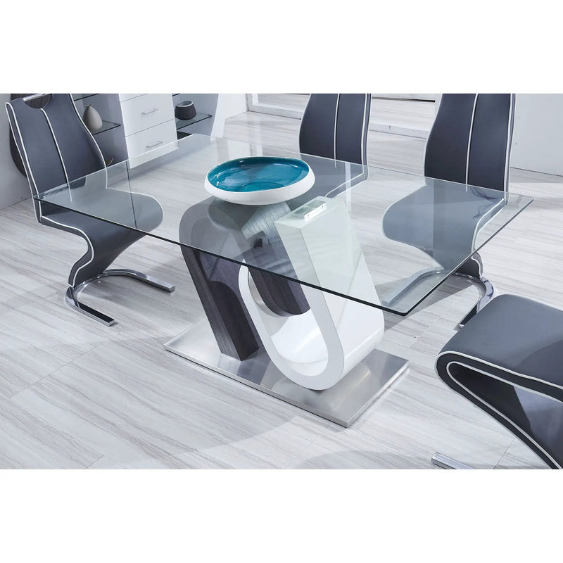 Anne - Dining Table - White / Gray by Unique Piece Furniture