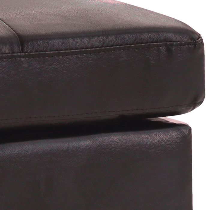Upholstered Ottoman with Faux Leather or Fabric - Multiple Colors, photo 10 of 38