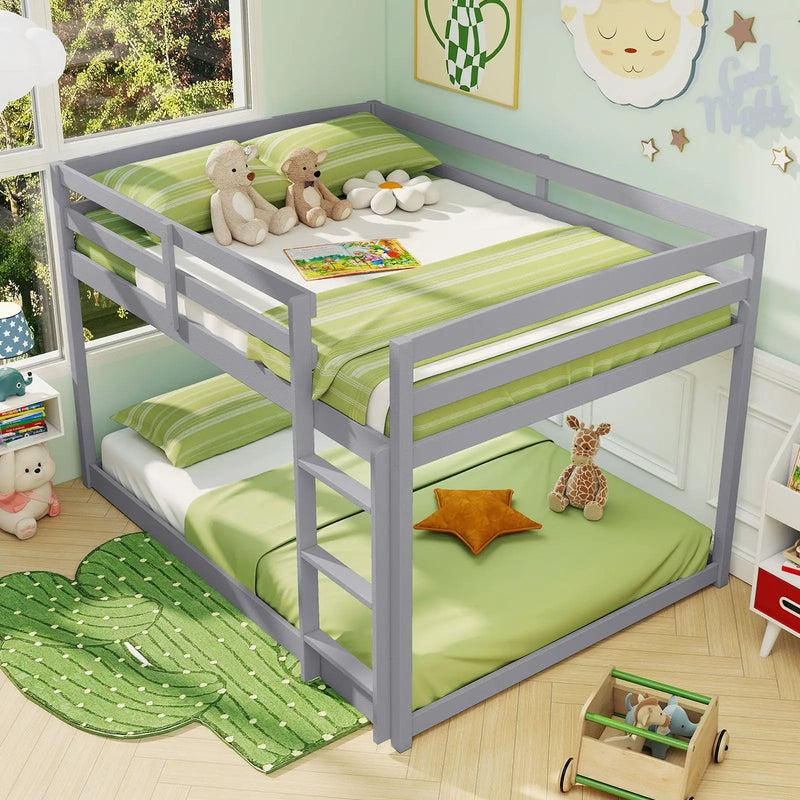 Full Over Full Bunk Bed Low-to-ground Bunk Bed by DirectDeals