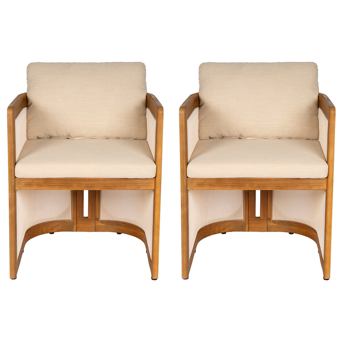 Set of 2 Outdoor Patio Dining Armchairs, photo 6 of 10