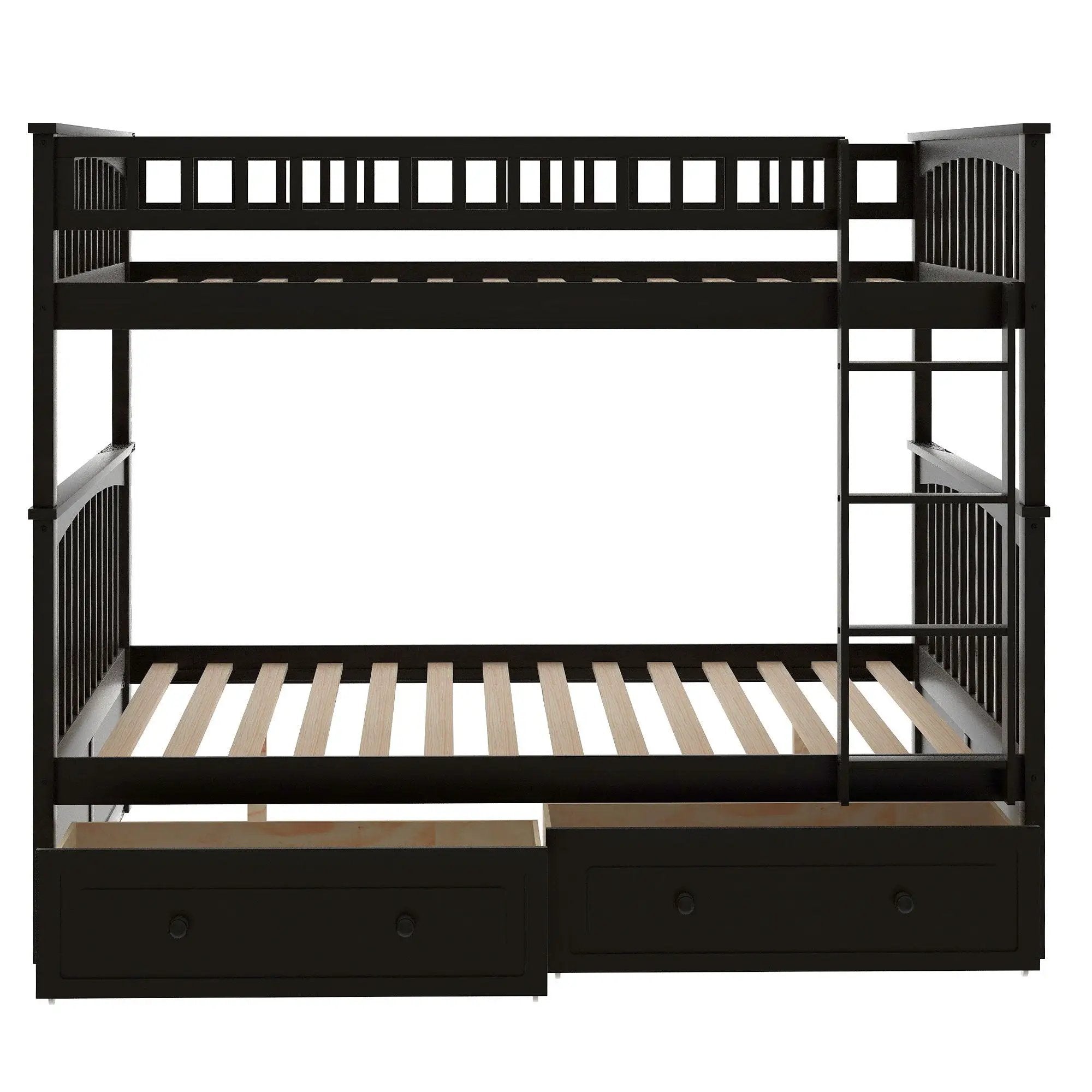 Bunk Bed With Drawers, Convertible Design by Unique Piece Furniture