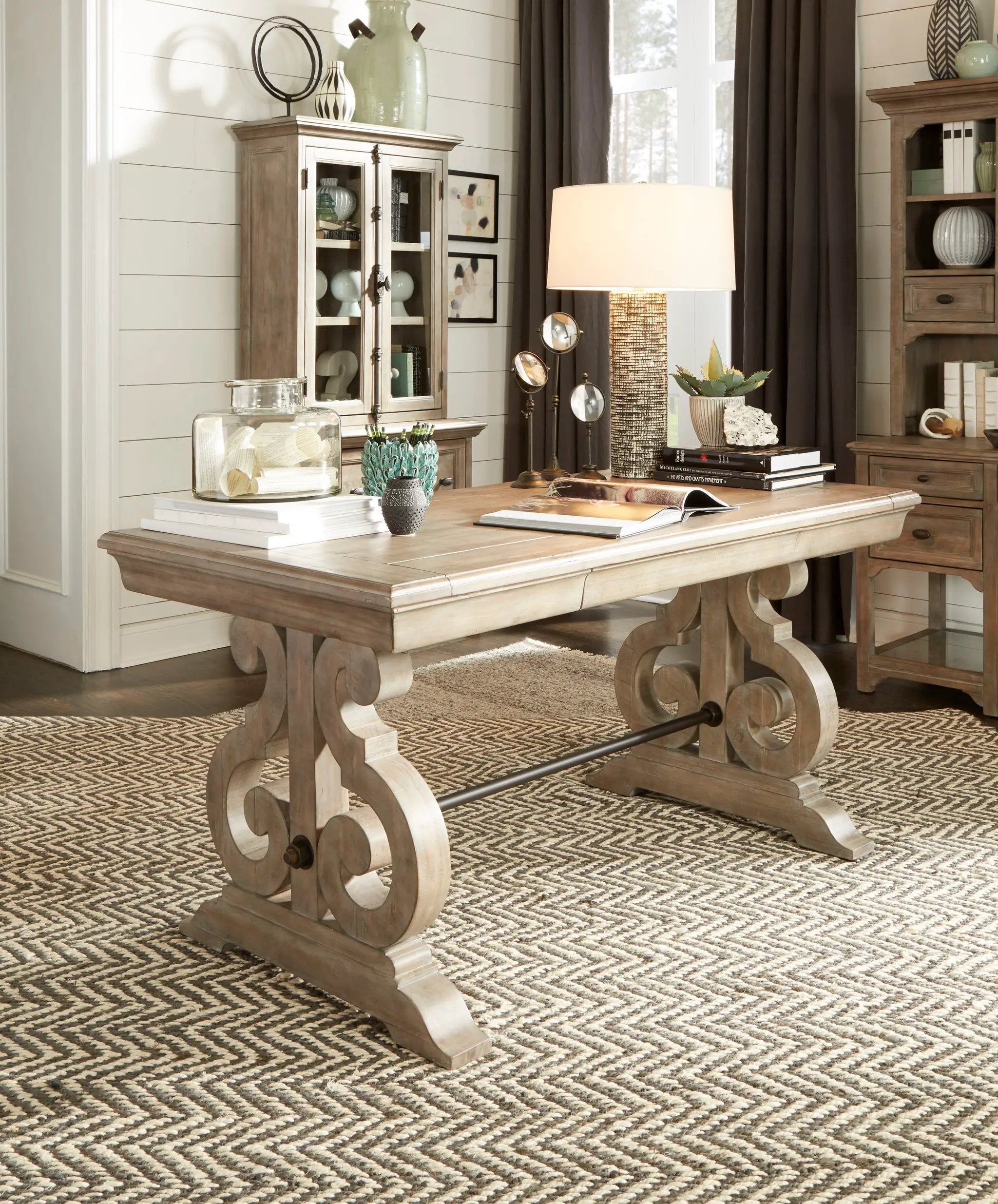 Tinley Park - Writing Desk - Dove Tail Gray by Unique Piece Furniture