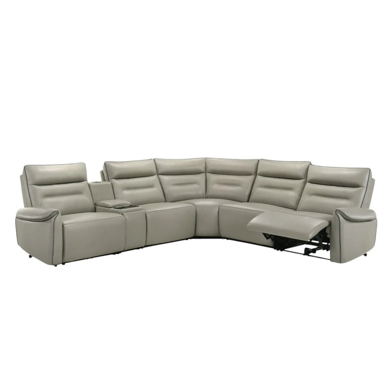 Jayke - Power Motion Sectional Sofa - Light Gray by HouseOfZazla