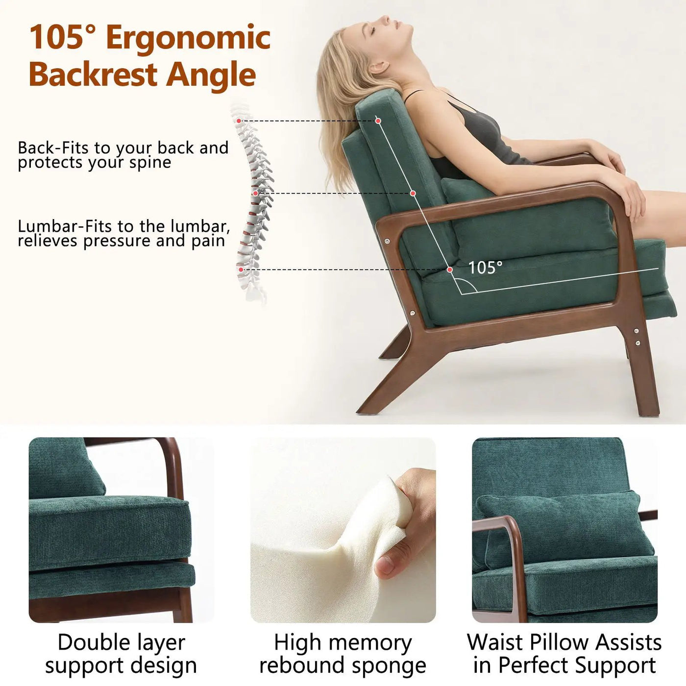 Upholstered Living Room Chair by HouseOfZazla