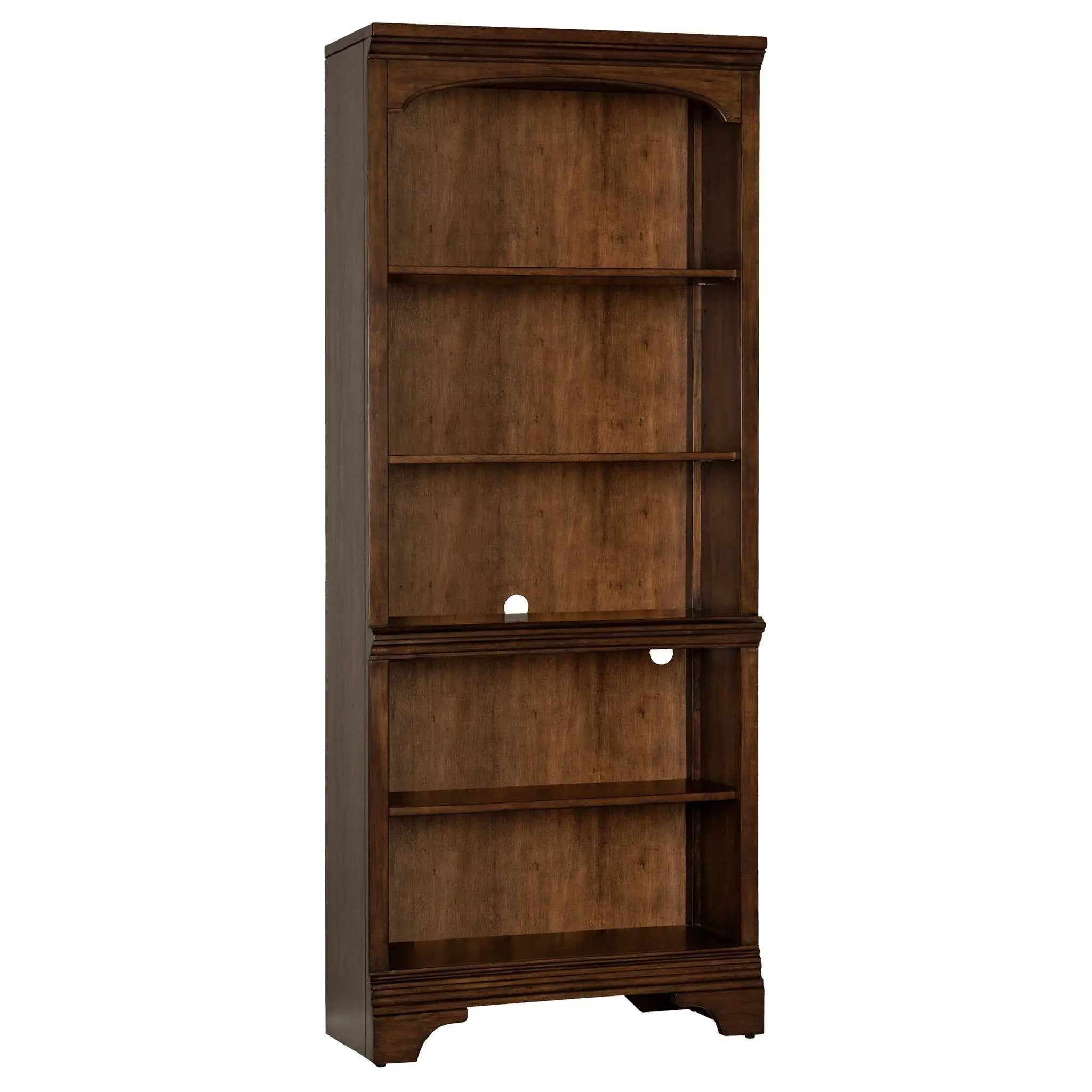 Hartshill 78-inch 5-shelf Bookcase Burnished Oak by Unique Piece Furniture