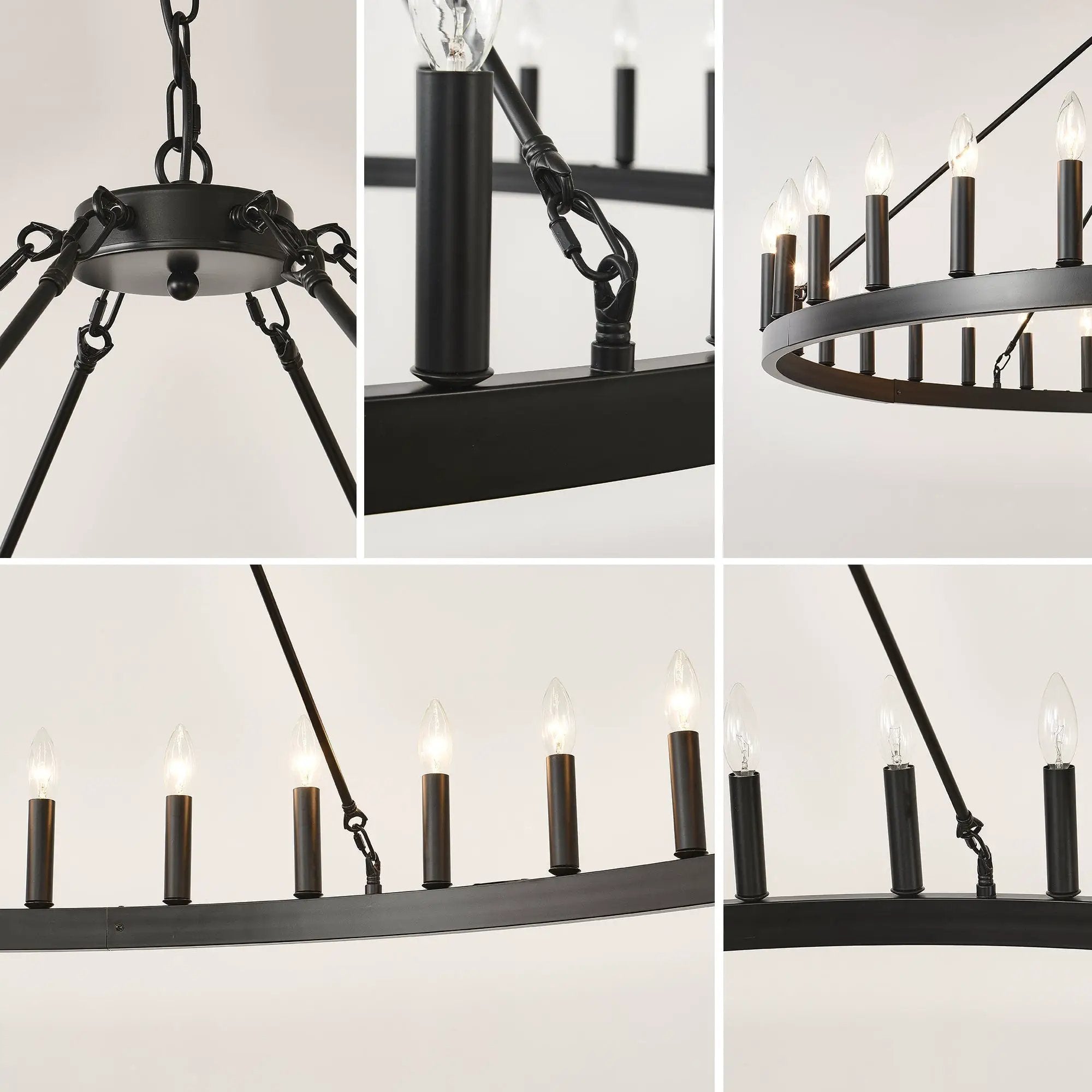 59.1 Inch 36-Light Wagon Wheel Chandelier by HouseOfZazla