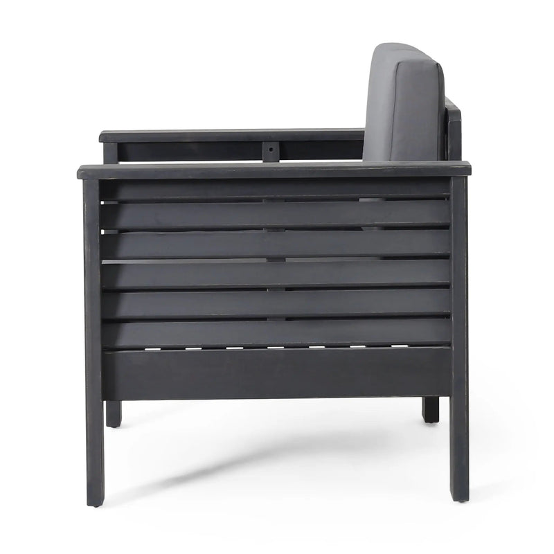 Slat Design Club Chairs With Cushions by HouseOfZazla