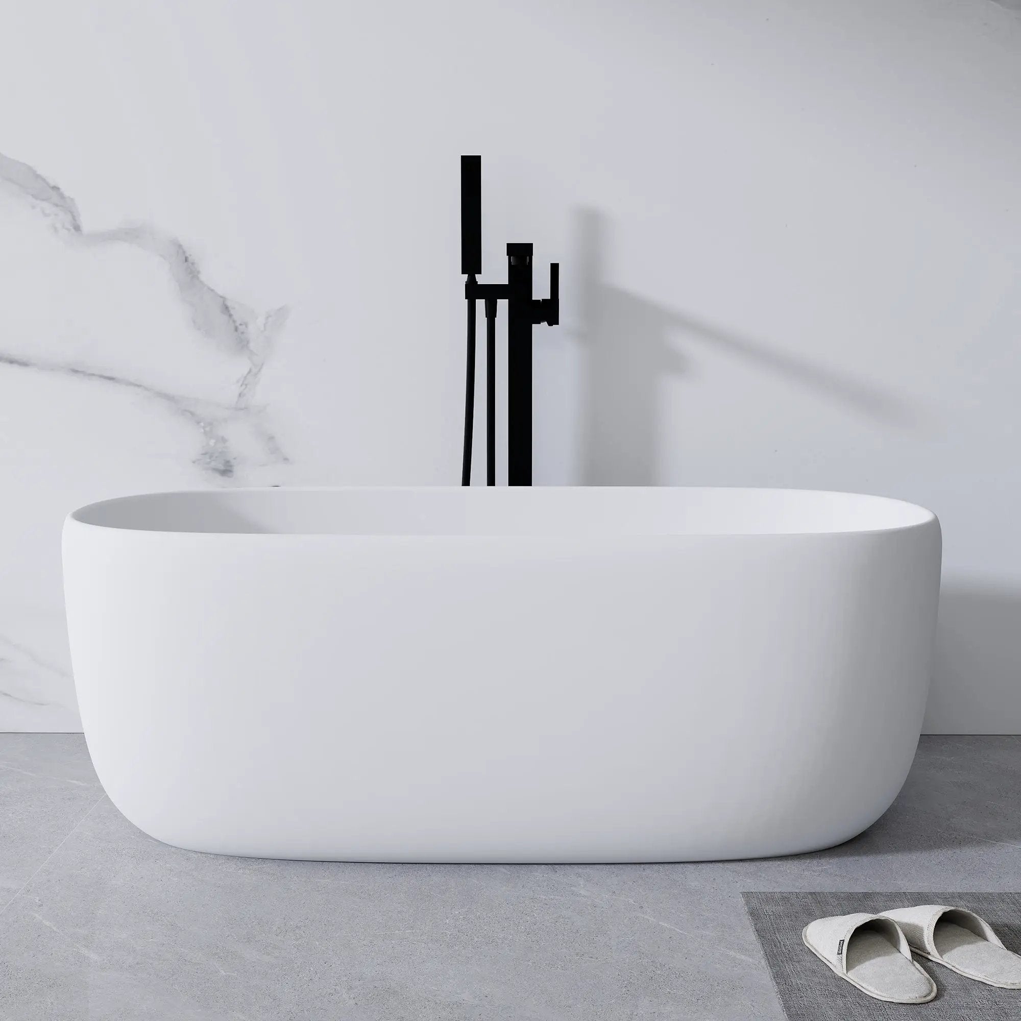 51" Freestanding Bathtub in Matte White by HouseOfZazla