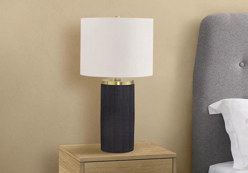 Lighting, Table Lamp, Concrete, Modern - Black by Unique Piece Furniture