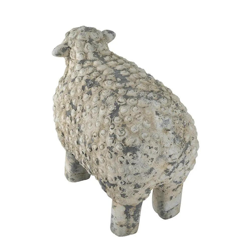 18x9.5x14" Magnesium Sheep Figurine with Weathered Finish by HouseOfZazla