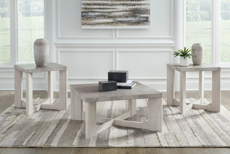 Garnilly - Occasional Table Set (Set of 3) - Whitewash by Unique Piece Furniture