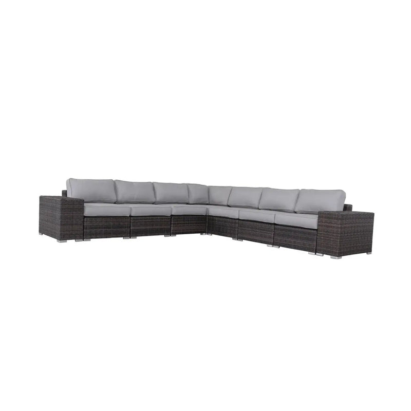 Modern Rattan Wicker Seating Group With Cushions by Unique Piece Furniture