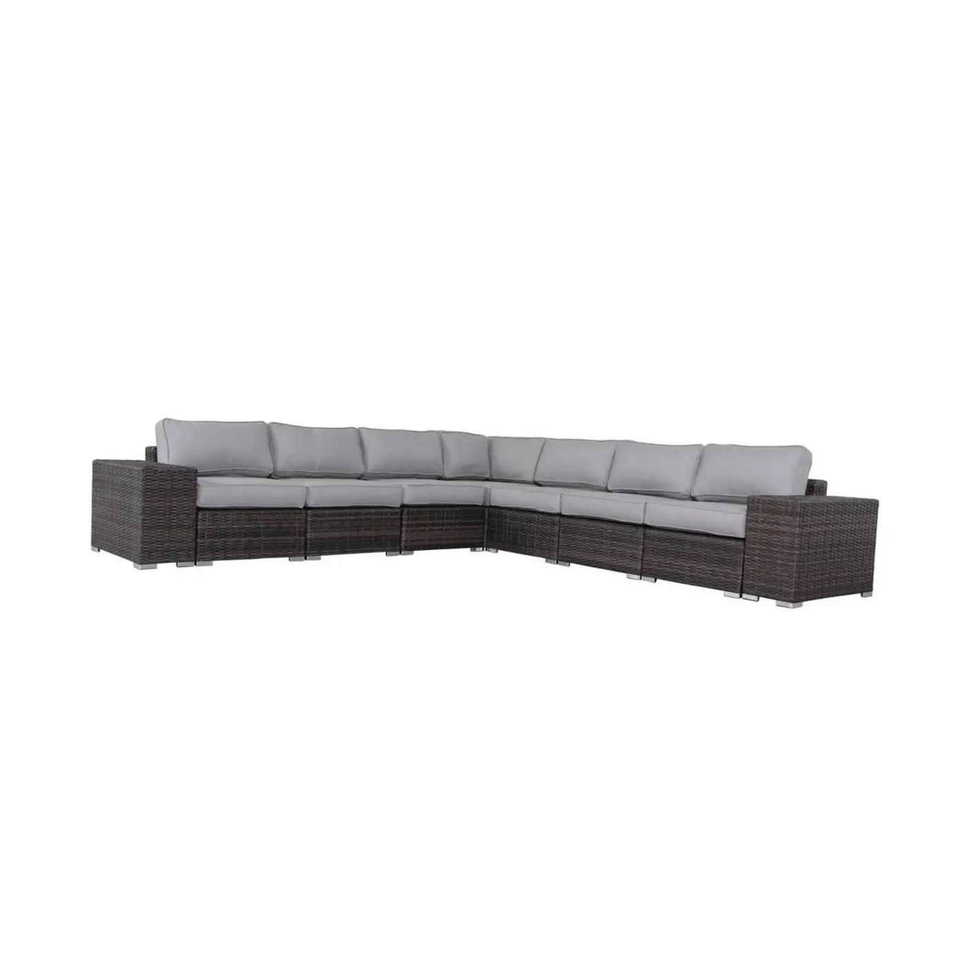 Modern Rattan Wicker Seating Group With Cushions by HouseOfZazla