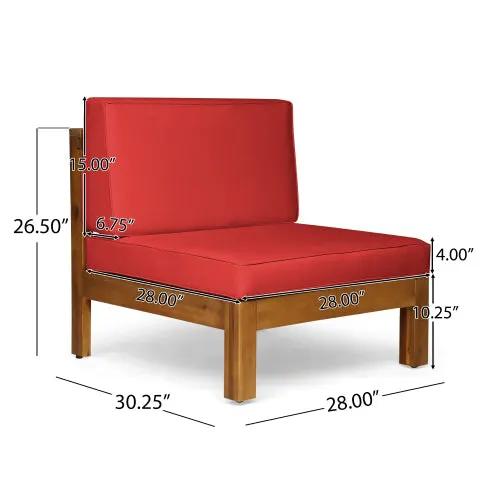 Brava X-Back 3 Seater Outdoor Sectional Sofa Set by HouseOfZazla