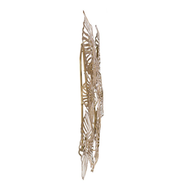 Gold Iron Wall Art with Coral Design - 24" W x 2" D x 42" H, photo 3 of 8