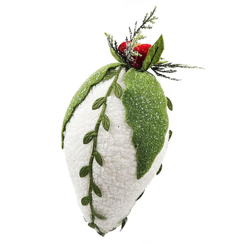 7" Iced Pinecone Ornaments – Set of 6 by HouseOfZazla