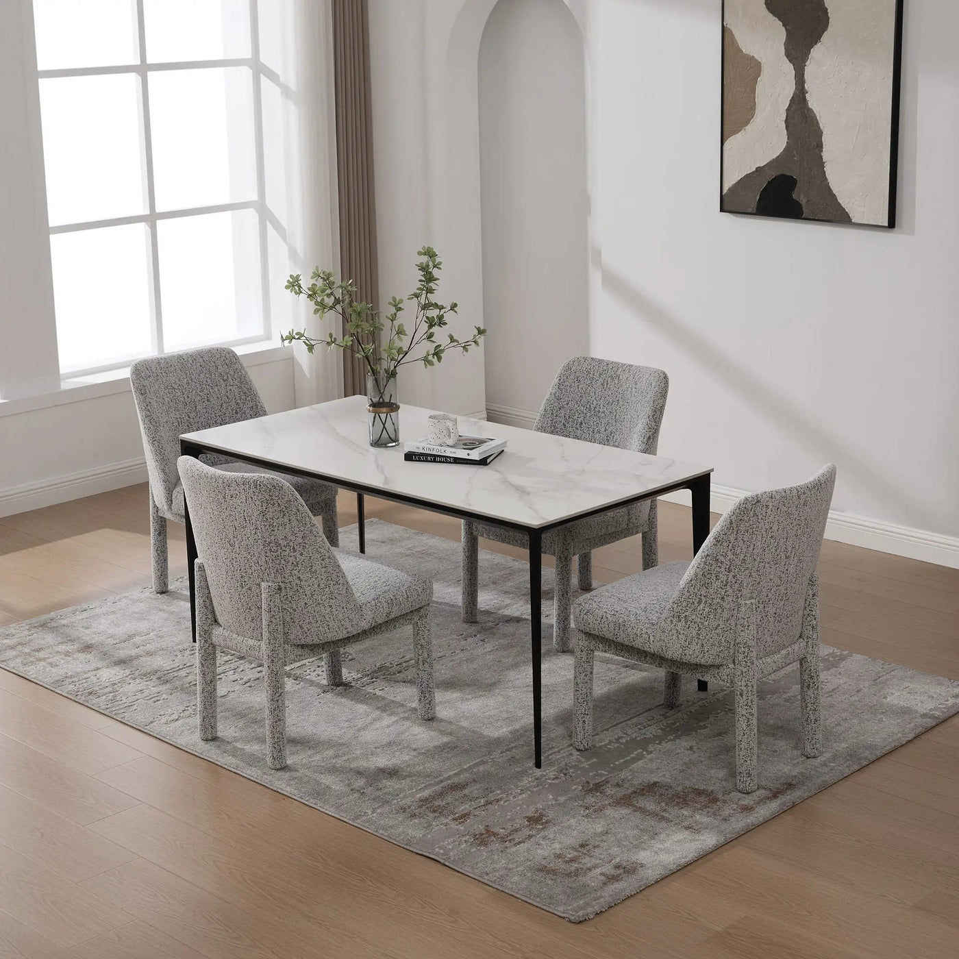 Wide Minimalist Dining Chair by HouseOfZazla