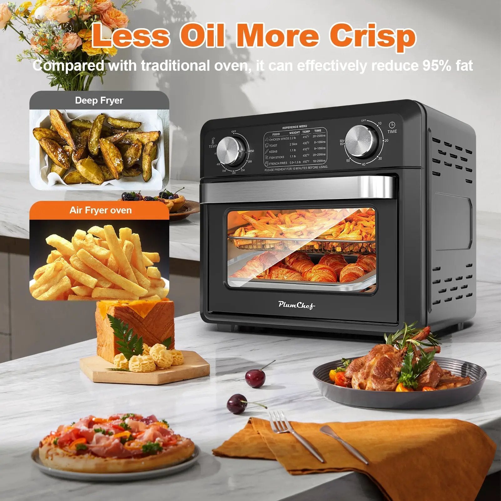 GBK 11QT Compact Air Fryer Toaster Oven by HouseOfZazla
