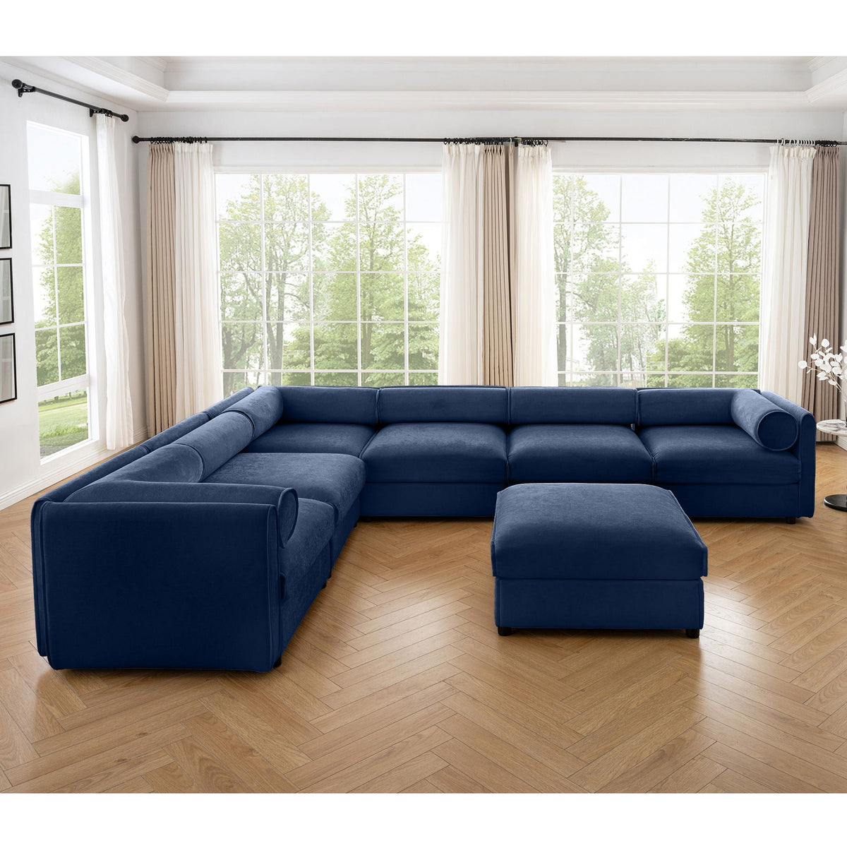 Contemporary Elegant Sofa With Storage And Ottoman, photo 31 of 40