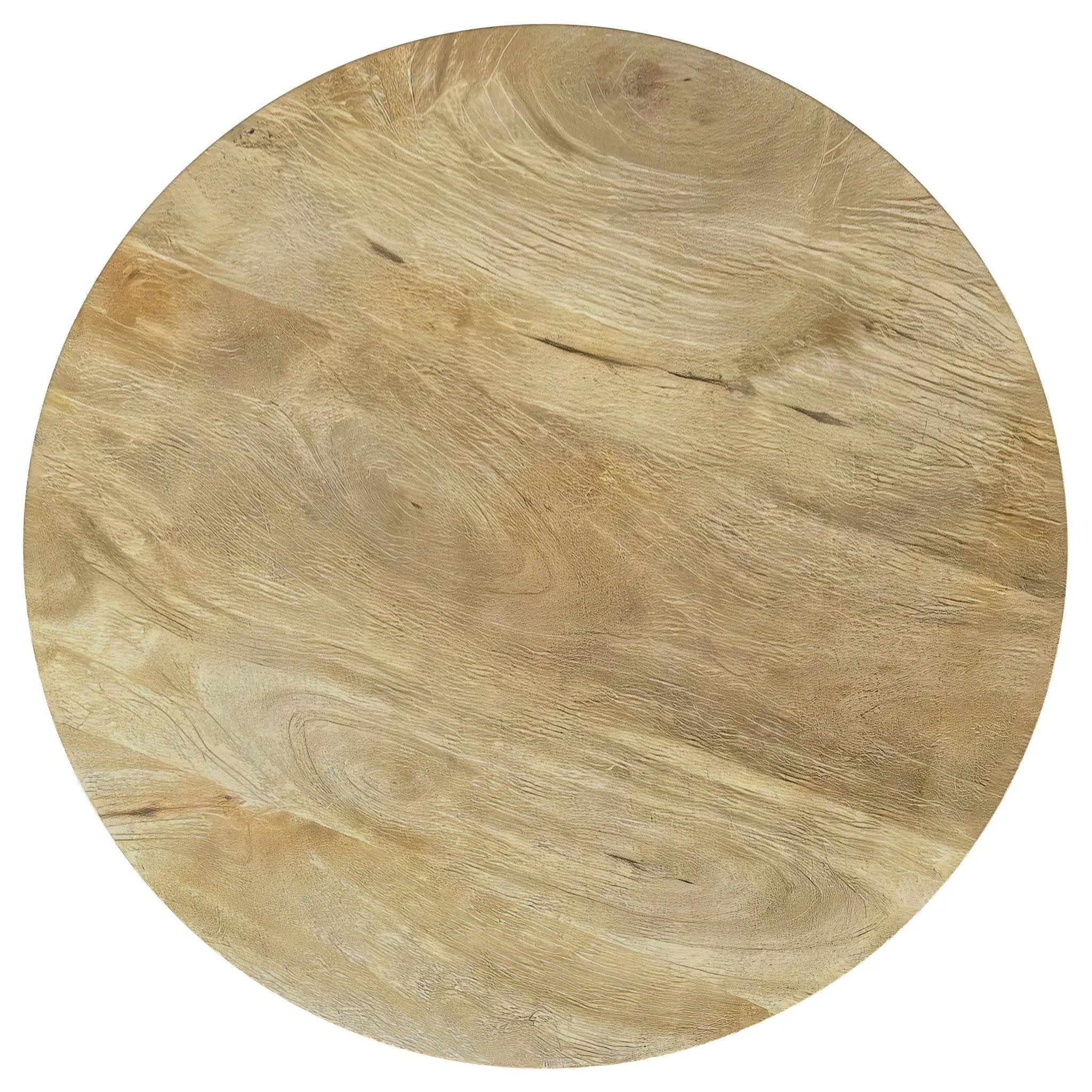 Touhy 2-piece Round Coffee and End Table Set Natural Mango by Unique Piece Furniture