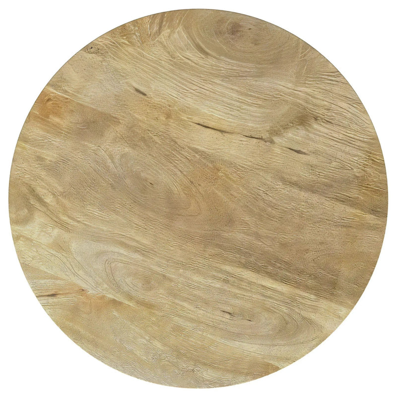 Touhy 2-piece Round Coffee and End Table Set Natural Mango by Unique Piece Furniture