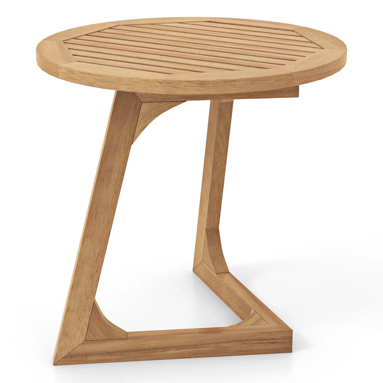 Patio Furniture Set: Patio Dining Set+Teak Wood Side Table+3 Pieces Patio Rattan Bistro Set by DirectDeals