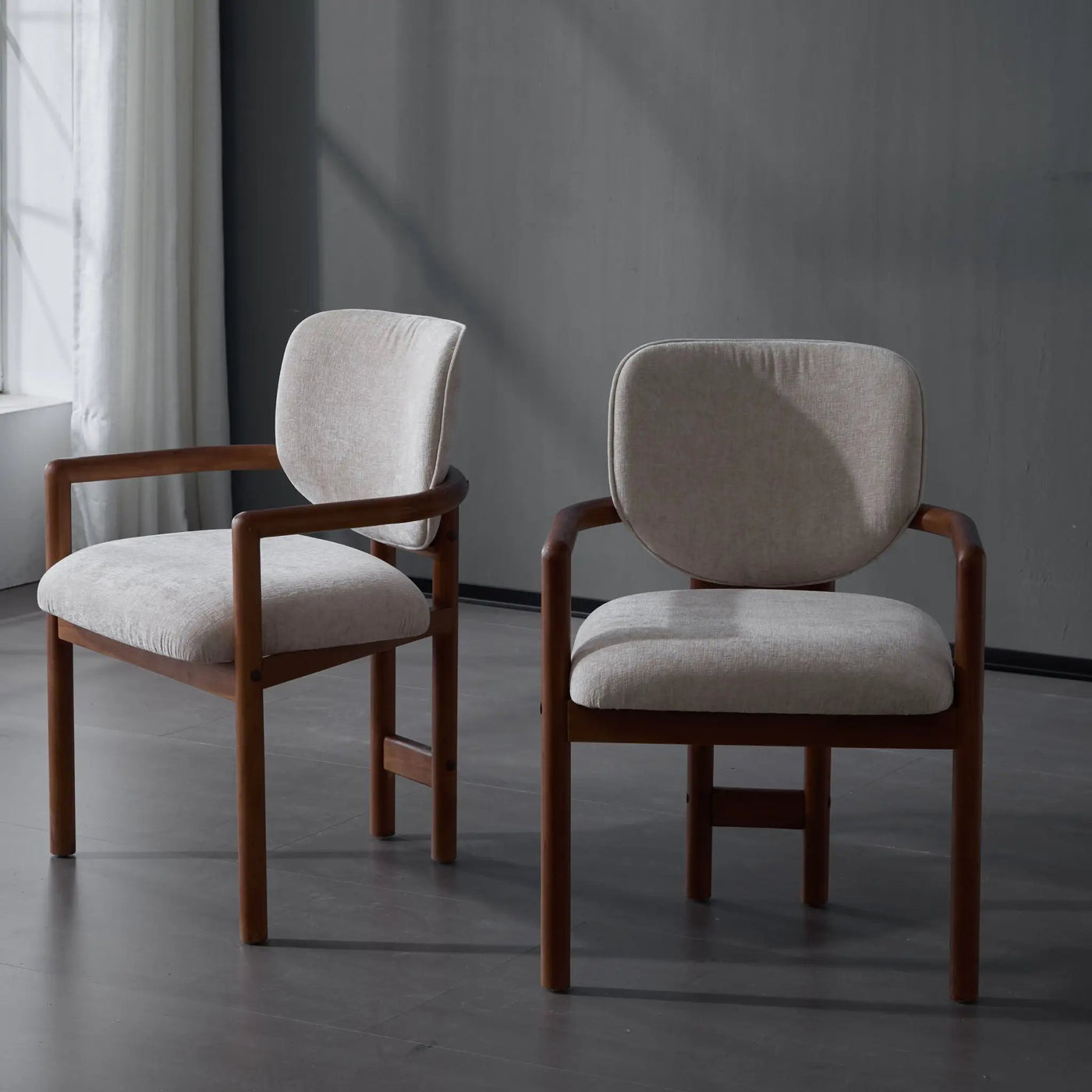 Upholstered Arm Dining Chairs (Set of 2) by HouseOfZazla