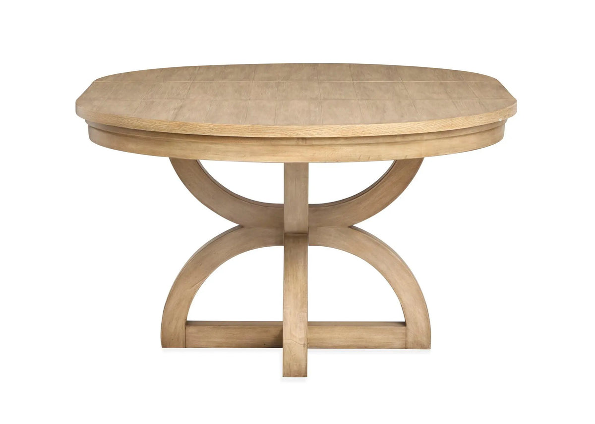 Coventry - Extendable 48" Round Dining Table - Honey Wheat, photo 4 of 7