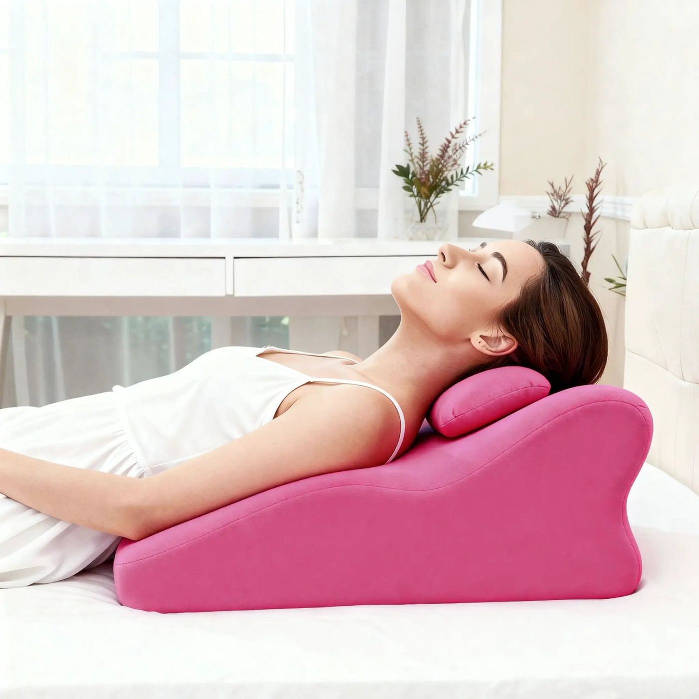 Ergonomic Spinal Posture Support Bed Pillow by Unique Piece Furniture
