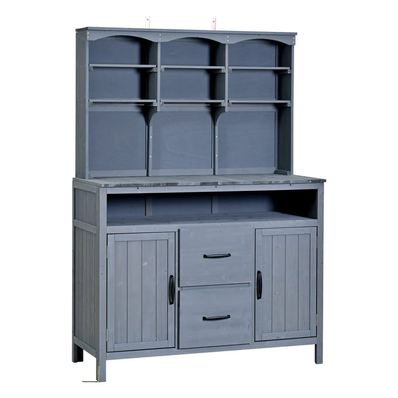 TOPMAX Large Fir Wood Potting Bench by HouseOfZazla