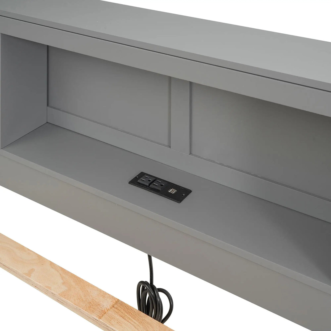 Platform Bed With Storage Headboard, USB, Trundle And 3 Drawers by HouseOfZazla